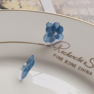 Pendientes de Flores Secas Prensadas Hechas a Mano, Pendientes Colgantes de Acero Inoxidable Chapados en Oro para Mujer, Regalo de Aniversario - Product Image 2