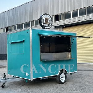 Fourgon de cuisine de rue mobile foodtruck four à pizza camion chariots de caravane de nourriture et remorque de nourriture pour barbecue avec équipements de cuisine complets - Product Image 6