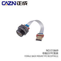 Connecteur DisplayPort HHDMI Industriel Étanche IP67 CAZN, Adaptateur de Données pour Caméra TV HD 4K, Ordinateur, Câble 0.3M 0.5M 1M 2M