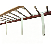 Barrière de lit fixe robuste personnalisée avec poignée antidérapante en PVC pour la protection latérale du lit en maison de retraite