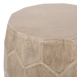 Outdoor Lightweight Concrete Side <b>Table</b> Natural End <b>Table</b> - Product Image 6