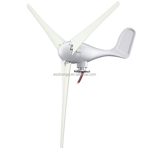 Generador Eólico de 100W/200W/300W/400W/500W, Trifásico, de Imán Permanente, 12V/24V, Eje Horizontal, Aspas de Fibra de Nylon - Product Image 1