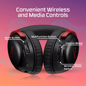 <span class=keywords><strong>Casque</strong></span> de jeu sans fil HyperX Cloud III S - Noir+Rouge, <span class=keywords><strong>casque</strong></span> de jeu confortable avec réduction de bruit sans fil - Product Image 3