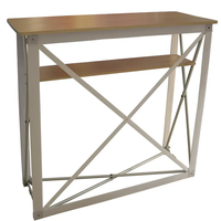 Table pliante pop-up de supermarché pliante légère en tissu personnalisé pour salon professionnel
