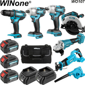 Winone 21v 20v 18v Tournevis à batterie <span class=keywords><strong>sans</strong></span> <span class=keywords><strong>fil</strong></span> de haute qualité Perceuse <span class=keywords><strong>sans</strong></span> <span class=keywords><strong>fil</strong></span> rechargeable 7 en 1 21V Kit combiné lithium-ion compact - Product Image 2