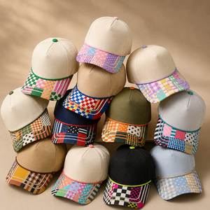 Gorra de Béisbol Personalizada de Fábrica con Visera Estampada y Cordón, Estilo Urbano, 5 Paneles, Algodón, Ribete en Contraste, OEM ODM - Product Image 6