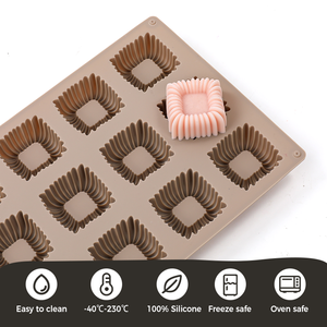 Moule à gâteau en silicone antiadhésif sans BPA, 15 cavités, qualité LFGB Platinum, de la marque MUYULINS - Product Image 5