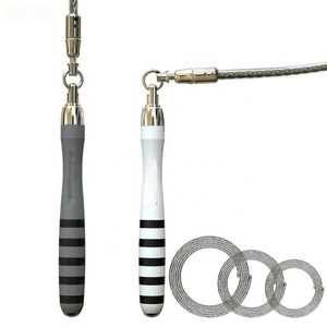 Nhôm Chuyên Nghiệp Cao Thể Hình Tập Thể Dục Tự Khóa Biểu Tượng Tùy Chỉnh Mang Nặng Trọng Dây Thép Tốc Độ Bỏ Qua Nhảy Dây - Product Image 1