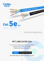 Test de réussite du câble réseau 85 mètres Cat5e extérieur avec 24AWG 8 paires de câbles à paire torsadée 0.51mm CCA Cat5e
