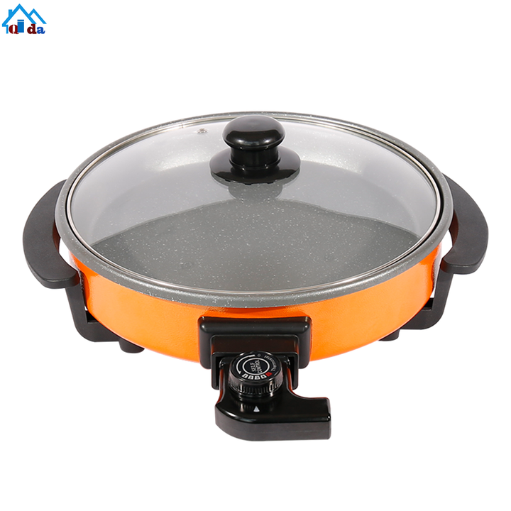 Electric Pan Pizza 36cm, 40cm electric Pan heated Super fast Super Pizza  Pan, electric paella Pan 1500W Max. 240 ° C adjustable temperature