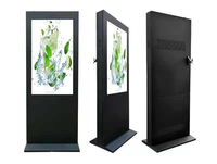 Kiosque tactile vertical sur pied pour téléviseur 4K, écran d'affichage publicitaire intérieur, écran LCD LED numérique HD