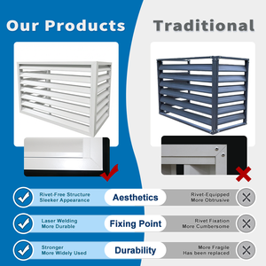 Вентиляционное отверстие минималистичного дизайна с регулируемой длиной |   Высококачественная встроенная линейная решетка из анодированного алюминия - Product Image 4