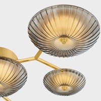Luz moderna de lujo francés sala de estar Hotel gran banquete comedor de alta gama de vidrio LED montaje empotrado luces de techo