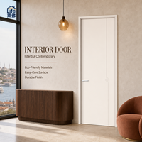 Porte intérieure sculptée minimaliste moderne, porte de chambre en bois, isolation acoustique, anti-étirement, porte de chambre personnalisée pour maison et hôtel