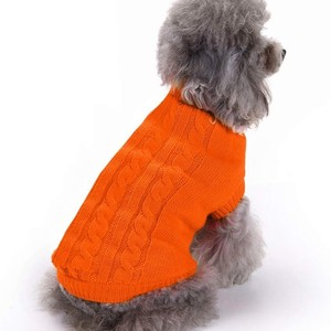 Pet Knitted <b>Sweater</b> Solid Yellow Polyester Vest For Small <b>Dogs</b> Bichon Frise Pomeranian Autumn Winter Wear - Product Image 2
