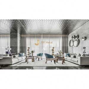 LL50 Modern 316 Stainless Steel Water Wave Ceiling Panel PVD Coated Gold <b>Mirror</b> Hammered Ripple <b>Sheet</b> for Commercial Space - Product Image 6