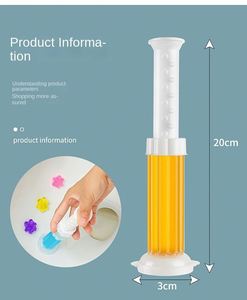 Gel para Inodoro con Aroma, 6 Tipos de Aromas, Gel Limpiador de Inodoros de Larga Duración con Forma de Flores, Ambientador para Baño, Mantiene la Fragancia Fresca - Product Image 3