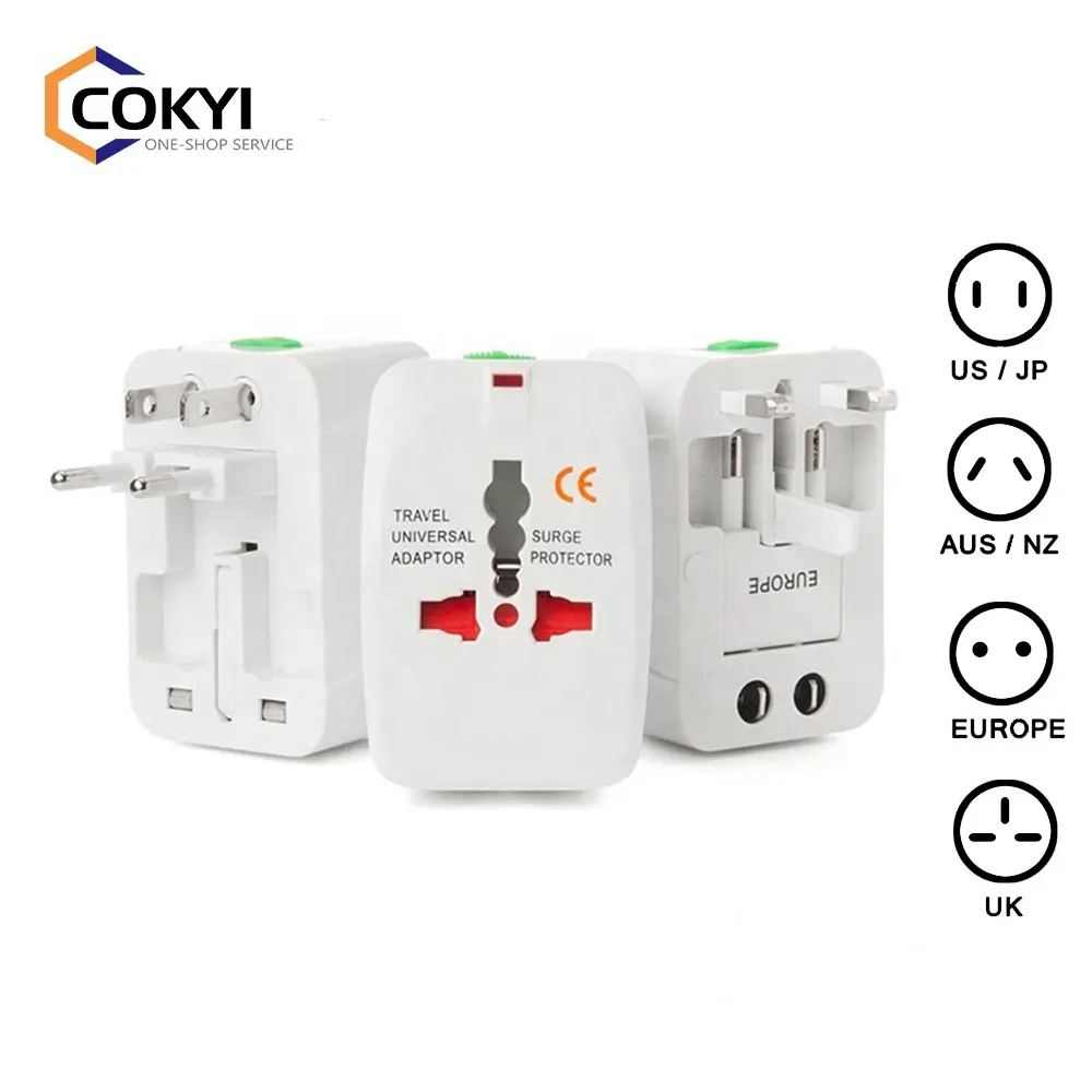 Universal World Wide All In One Travel AC/DC Power Plug Adaptor, World Travel Adaptor Travel Trailers