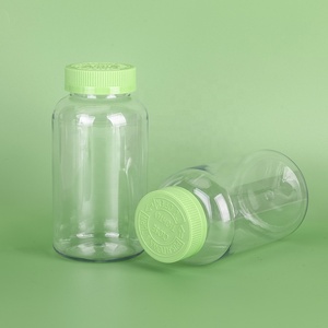 Rỗng Vòng rõ ràng Pet nhựa y học Pill chai bổ sung vitamin chai cá chai dầu với CR cap - Product Image 4
