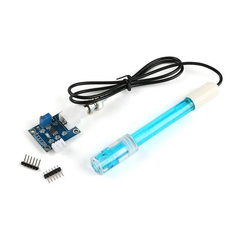 Arduino PH वैल्यू लिक्विड डिटेक्शन टेस्ट इलेक्ट्रोड जांच के लिए PH सेंसर मॉड्यूल 51/STM32 BNC 5V DS18B20 सिग्नल आउटपुट पोर्ट के लिए
