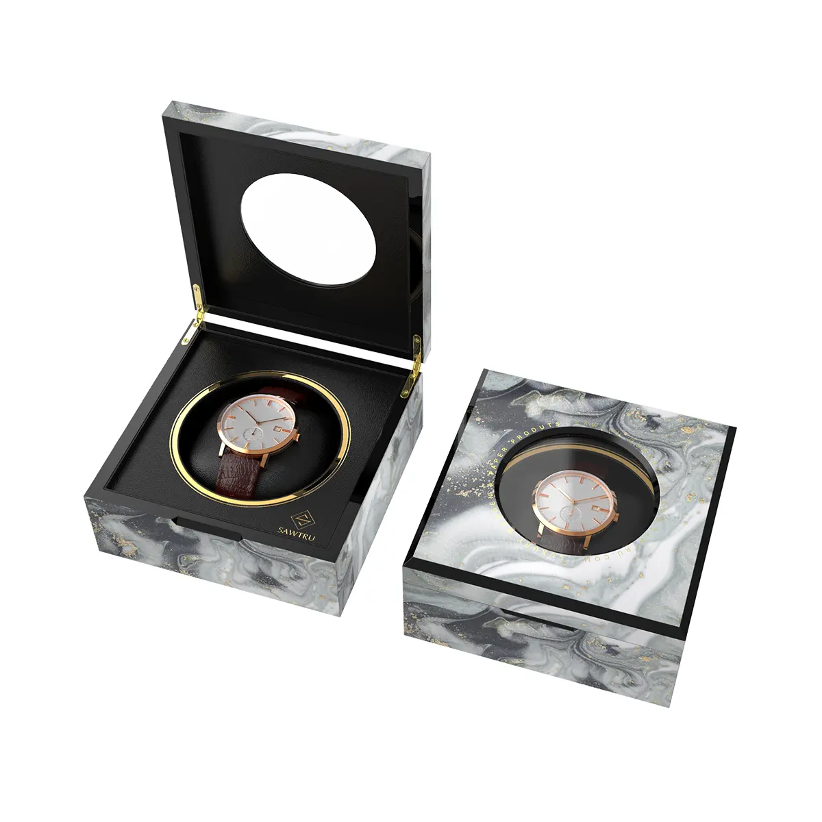 Personalizado embalagem caixa de embalagem caixa de embalagem caixa de relógio de pulso de madeira de madeira de madeira