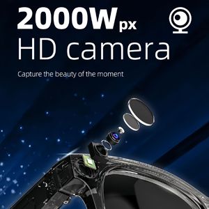 时尚潮流智能AI眼镜E02 - 20MP高清摄像头、蓝牙通话、触摸控制 - 男士女士批发OEM/ODM B2B - Product Image 2