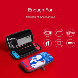 Wholesale Mario Nintendo <strong>Switch</strong> <strong>OLED</strong> Ditto <strong>Case</strong> New Portable Hard Shell with EVA Waterproof PU Leather Nylon Storage <strong>Case</strong> Stock - Product Image 4