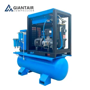 GiantAir – compresseur d'air industriel 4-en-1 combiné à vis rotative pour découpe laser, 7,5 kw, 10hp