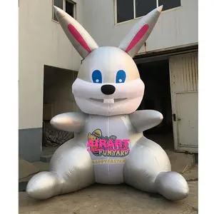 Inflatable Cartoon Animals, Easter Mascot Air Inflation Rabbit, Custom Made Inflatable Easter Rabbit