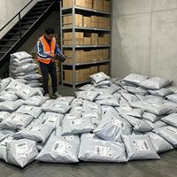 Sac postal personnalisé KD4 ECO, nouvelle enveloppe d'expédition en plastique épais, emballage pour colis, sacs postaux bleus en polyéthylène pour vêtements