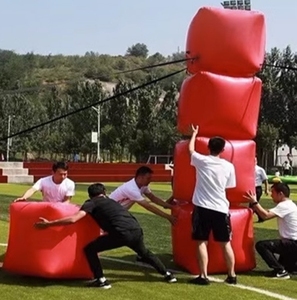 Ventas calientes interesante cuadrado <span class=keywords><strong>paso</strong></span> <span class=keywords><strong>a</strong></span> <span class=keywords><strong>paso</strong></span> juegos inflables team building inflable equilibrio deportes - Product Image 2