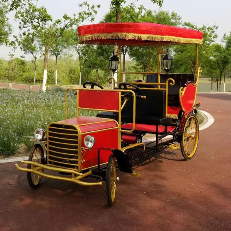 Rickshaw eléctrico de cuatro ruedas para pasajeros, venta al por mayor