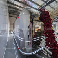 Camion de restauration rapide multifonctionnel en acier inoxydable et fibre de verre, résistant à la rouille, isolé, pour café, glaces, snacks, bonbons, hot-dogs