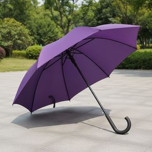 <b>Windproof</b> Waterproof Pongee Fabric Plastic Tips Uv protection Colorful Handle Golf <b>Umbrella</b> for Sale - Product Image 5