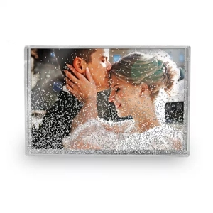 Giáng sinh món quà Trắng lỏng Acrylic Khung 4x6 inch long lanh đầy khung ảnh - Product Image 2