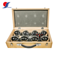 Ensemble de 8 boules de pétanque professionnelles écologiques en métal, taille 73 mm, pour jeux de plein air et fitness