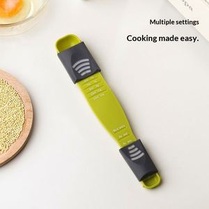 Kitchen Household Adjustable <b>Measuring</b> <b>Spoon</b> with Gram Scale ABS Material Hand Wash Only No Brand - Product Image 3