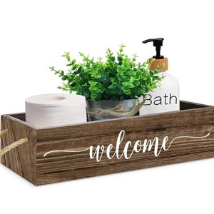 Wooden rustic <b>tea</b> bag organizer <b>box</b>, office desktop coffee bag organizer <b>box</b>, miscellaneous item <b>box</b>, solid wood - Product Image 5