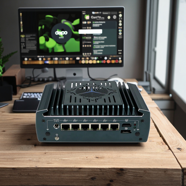 Partaker Micro Firewall Appliance Core I5 1235U I7 1255U 12th Gen 6x 2.5GbE DDR4 HD 2.1 DP 1.4A OPNsense Soft Router Mini PC