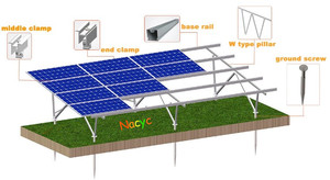 <span class=keywords><strong>2021</strong></span> TOP Supplier Aluminium Ground Solar Railings  Bracket <span class=keywords><strong>PV</strong></span> Support Solar Mounting Structure Stand  Clamp Racking  Z19 - Product Image 6