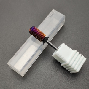 Fraise à ongles professionnelle en carbure de tungstène, 6,6 mm, 3XC 4XC, à pointe conique large et ronde, double sens, pour ponceuse à ongles électrique - Product Image 5