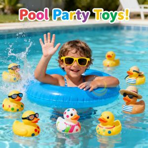 Jouets de bain et de douche pour enfants en gros, jouets aquatiques à thème marin, petits canards jaunes - Product Image 6