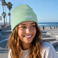 Premium zwarte gebreide beanie met aangepaste logo patch, luxe wintermuts, streetwear, geribbelde boord, zacht, warm, skullcap, groothandel fruitbogen