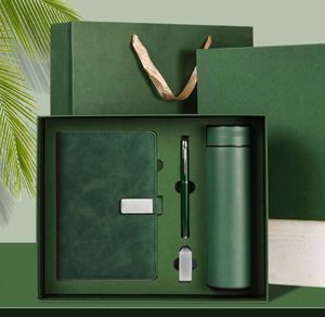 Wholesale Corporate Luxury A5 Diary Note <b>Book</b> <b>Box</b> Usb Customizable Leather Notebook Pen Set With Water Bottle Business Gift - Product Image 1