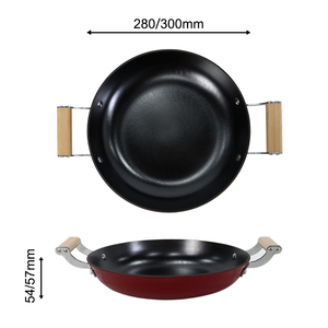 Sartén de Hierro Fundido con Revestimiento de Esmalte Ligero de Doble Asa Profesional al por Mayor con Certificación LFGB - Product Image 2