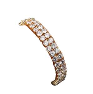 925 Sterling Silver Cuban Link Bracelet With Lab Grown Moissanite Diamond Bright Finish Minimal Style Jewelry - Product Image 6