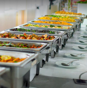 อุปกรณ์จัดเลี้ยง FULAIXIN ชุดอุ่นอาหาร<span class=keywords><strong>บุฟเฟ่ต์</strong></span>สีเงิน 9 ลิตร ทำจากสแตนเลส ใช้เชื้อเพลิง ให้ความร้อนได้นาน อุ่นอาหารได้ดี - Product Image 3