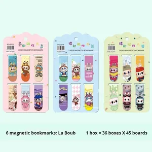 Marque-page magnétique double face créatif et mignon, porte-page magnétique pour étudiant, papeterie exquise, fabriqué en Chine - Product Image 4