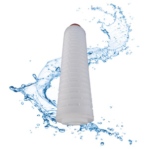 Cartouche de filtre à eau plissée en PP pour filtration industrielle par osmose inverse avec pompe, garantie 1 an pour le traitement de l'eau pure - Product Image 1