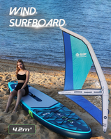 Tabla de Surf Inflable ESUP Factory Weihai Inflate Rail para Windsurf con Kit de Reparación Incluido, Juego Acuático